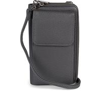 styleBREAKER Damen Mini Umhängetasche Handyfach RFID | 19x11x5,5 cm Crossbody-Bag, 8 Steckplätze für Bankkarten, 3 große Fächer, Münz-Zipper, 71-128 cm Gurt, für 6,5 Zoll.