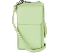 styleBREAKER Damen Mini Umhängetasche Handyfach RFID | 19x11x5,5 cm Crossbody-Bag, 8 Steckplätze für Bankkarten, 3 große Fächer, Münz-Zipper, 71-128 cm Gurt, für 6,5 Zoll.