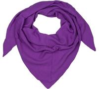 styleBREAKER Damen Musselin Dreieckstuch aus 100% Baumwolle | Weiches und leichtes Halstuch für Damen Unifarben | Stylisches Tuch für jede Jahreszeit - Made in Italy, 196 x 84 cm, Lila