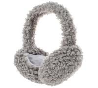 styleBREAKER Damen Ohrenschützer aus Teddyplüsch | Flauschige Earmuffs mit flexiblem Bügel | Warme Teddyfell Ohrenwärmer für Winter Spaziergänge und Freizeit, Farbe:Hellgrau