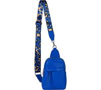 styleBREAKER Damen One Shoulder Rucksack, gemusterter Schultergurt, Einfarbige Crossbody Bag, Cityrucksack, Sling Bag 02012387