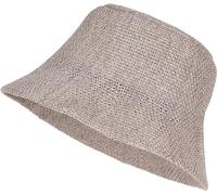 styleBREAKER Damen Papierstroh Sonnenhut | Faltbarer Fischerhut | Leichter Bucket Hat mit Schweißband | Sommerhut mit Krempe als Sonnenschutz für Outdoor Strand Freizeit, Grau