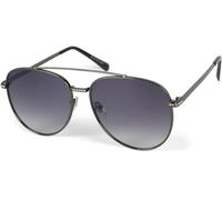 Pilotenbrille STYLEBREAKER "Piloten Sonnenbrille mit Strass", Damen, grau (gestell anthrazit, glas grau verlauf), Modisch, Sonnenbrillen (52334952-0) gestell anthrazit, glas grau verlauf