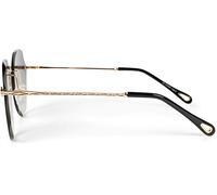 Pilotenbrille STYLEBREAKER "Rahmenlose Piloten Sonnenbrille mit Diamant Schliff", Damen, blau (gestell gold, glas blau, rosa verlauf), Modisch, Sonnenbrillen (69813365-0) gestell gold, glas blau, rosa