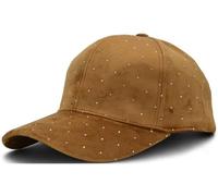 styleBREAKER Damen Samt Baseball Cap Strass Nieten | 6-Panel Schildkappe, 7,5 cm gebogener Schirm, weiches Baumwoll-Schweißband, per Klettverschluss verstellbar (56-59 cm).