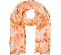 Schal STYLEBREAKER "Schal Marmor Muster Metallic Akzente", Damen, orange, Obermaterial: 50% Viskose CV. 50% Baumwolle CO., Modisch, Modetücher Schal (19308326-0) orange