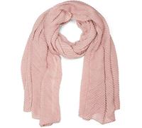 styleBREAKER Damen Schal fein gekreppt | Leichter Plissee-Schal für stilvolle Looks | Elegantes Halstuch mit fließenden Falten | Modisch Vielseitig & Angenehm weich | 96 x 192 cm, Farbe:Altrose