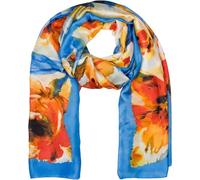 Schal STYLEBREAKER "Schal mit Aquarell Blumen Muster", Damen, blau, Obermaterial: 100% Viskose CV., Modisch, Modetücher Schal (54491005-0) blau