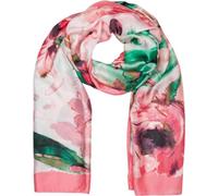 Schal STYLEBREAKER "Schal mit Aquarell Blumen Muster", Damen, rot (koralle), Obermaterial: 100% Viskose CV., Modisch, Modetücher Schal (77564265-0) koralle