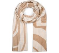 XXL-Schal STYLEBREAKER "Schal mit Linien Muster", Damen, braun (braun, beige), Obermaterial: 80% Viskose CV. 20% Wolle WO., Modisch, Modetücher (37954569-0) braun, beige