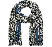 styleBREAKER Damen Schal Leo Muster Animal Print Viskose | 50% Naturfasern und Baumwolle, 92x180 cm XXL-Format, als Stola drapierbar, feine Abschlüsse an den Enden.