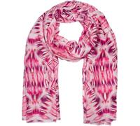 Schal STYLEBREAKER "Schal Batik Muster Metallic Streifen", Damen, rot (koralle, pink), Obermaterial: 50% Viskose CV. 50% Baumwolle CO., Modisch, Modetücher Schal (19303530-0) koralle, pink