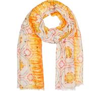 Schal STYLEBREAKER "Schal mit Batik Muster Metallic", Damen, gelb (gelb, orange), Obermaterial: 80% Viskose CV. 20% Baumwolle CO., Modisch, Modetücher Schal (58372318-0) gelb, orange