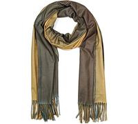 styleBREAKER Damen Schal Ombré Farbverlauf 2-Tone | 192x69 cm Maß, 9 cm lange Fransen an den Enden, weiches Winter-Tuch, vielseitig als warme Schulter-Stola nutzbar.
