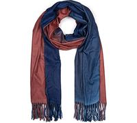 styleBREAKER Damen Schal Ombré Farbverlauf 2-Tone | 192x69 cm Maß, 9 cm lange Fransen an den Enden, weiches Winter-Tuch, vielseitig als warme Schulter-Stola nutzbar.