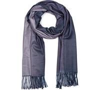 styleBREAKER Damen Schal Ombré Farbverlauf 2-Tone | 192x69 cm Maß, 9 cm lange Fransen an den Enden, weiches Winter-Tuch, vielseitig als warme Schulter-Stola nutzbar.