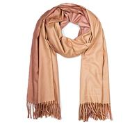 styleBREAKER Damen Schal Ombré Farbverlauf 2-Tone | 192x69 cm Maß, 9 cm lange Fransen an den Enden, weiches Winter-Tuch, vielseitig als warme Schulter-Stola nutzbar.