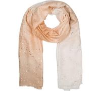 styleBREAKER Damen Schal Ombré Farbverlauf Metallic, Braun-Beige