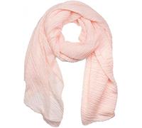 styleBREAKER Damen Schal Plissee Baumwollmix 96x192cm, Apricot