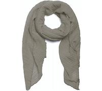 styleBREAKER Damen Schal Plissee Baumwollmix 96x192cm, Grau