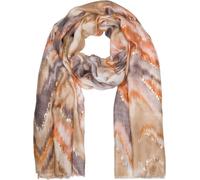 Schal STYLEBREAKER "Schal Wasserfall Farbverlauf Metallic Details", Damen, braun (braun, beige), Obermaterial: 50% Viskose CV. 50% Baumwolle CO., Modisch, Modetücher Schal (27469144-0) braun, beige