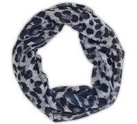 Loop STYLEBREAKER "Loop Schal mit Leoparden Muster", Damen, grau (grau, schwarz), Obermaterial: 100% Viskose CV., Modisch, Modetücher Loop (51197107-0) grau, schwarz