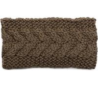 Stirnband STYLEBREAKER "Grobstrick Stirnband mit Zopfmuster", Damen, grün (oliv grün), Obermaterial: 100% Polyacryl PAN., Modisch, Mützen Stirnband (68773243-0) oliv grün