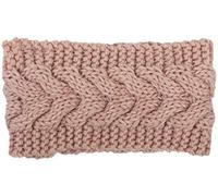 styleBREAKER Damen Stirnband Grobstrick mit Zopfmuster, gestrickt, Haarband, Headband 04026005, Farbe:Rose