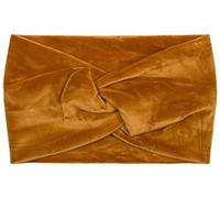 styleBREAKER Damen Stirnband in Samt Optik mit Twist Knoten, warmes Haarband, Headband, Haarschmuck 04026040, Farbe:Rehbraun