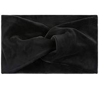 styleBREAKER Damen Stirnband in Samt Optik mit Twist Knoten, warmes Haarband, Headband, Haarschmuck 04026040, Farbe:Schwarz