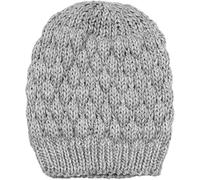 Strickmütze STYLEBREAKER "Strickmütze mit Bubblemuster", Damen, grau (hellgrau), Modisch, Mützen Strickmütze (20084746-0) hellgrau