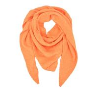 styleBREAKER Damen Strick Dreieckstuch Uni | großes Halstuch 190x80 cm | weicher Viskose-Woll Mix | leichtes Schultertuch für Frühling & kühle Sommerabende, Farbe:Orange