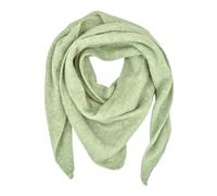 styleBREAKER Damen Strick Dreieckstuch Uni | großes Halstuch 190x80 cm | weicher Viskose-Woll Mix | leichtes Schultertuch für Frühling & kühle Sommerabende, Farbe:Lindgrün