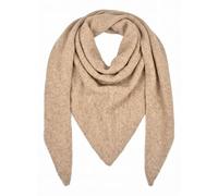styleBREAKER Damen Strick Dreieckstuch Viskose Wolle, Hellbraun