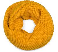 Strickschal STYLEBREAKER "Strick Loop Linksstrick", Damen, gelb (curry), Obermaterial: 85% Polyacryl PAN. 15% Polyamid PA., Modisch, Modetücher (13244131-0) curry