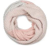 Strickschal STYLEBREAKER "2-Farbiges Ombré Strick Loop", Damen, rosa (rose, hellgrau), Obermaterial: 85% Polyacryl PAN. 15% Polyamid PA., Modisch, Modetücher (30277320-0) rose, hellgrau