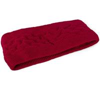Stirnband STYLEBREAKER "Strick Stirnband mit Rauten Muster", Damen, rot (bordeaux, rot), 52% Viskose CV. 20% Polyamid PA. 28% Polyester PES., Modisch, Mützen Stirnband (71719711-0) bordeaux, rot
