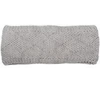 styleBREAKER Damen Strick Stirnband einfarbig mit Rauten Muster, Thermo Fleece Futter, Winter Headband Uni 04026062, Farbe:Hellgrau
