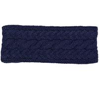 Stirnband STYLEBREAKER "Strick Stirnband mit Zopfmuster", Damen, blau (dunkelblau), Obermaterial: 85% Polyacryl PAN. 15% Polyamid PA., Modisch, Mützen Stirnband (17457131-0) dunkelblau