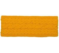 Stirnband STYLEBREAKER "Strick Stirnband mit Zopfmuster", Damen, gelb (curry), Obermaterial: 85% Polyacryl PAN. 15% Polyamid PA., Modisch, Mützen Stirnband (55818600-0) curry