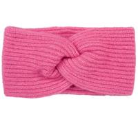 styleBREAKER Damen Strick Stirnband mit Twist Knoten und Rippenmuster einfarbig, warmes Winter Haarband, Headband 04026072, Farbe:Magenta
