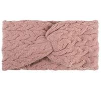 styleBREAKER Damen Strick Stirnband mit Zopfmuster und Twist Knoten, warmes Winter Haarband, Headband, gestrickt 04026044, Farbe:Altrose