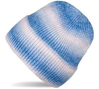 Strickmütze STYLEBREAKER "Strickmütze Ombré", Damen, blau (blau, rose), Obermaterial: 80% Polyacryl PAN. 20% Wolle WO., Modisch, Mützen Strickmütze (24046442-0) blau, rose