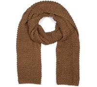styleBREAKER Damen Strickschal Wellenmuster Lang, Braun