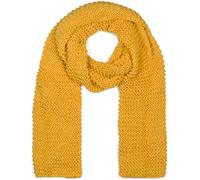 styleBREAKER Damen Strickschal Wellenmuster Lang, Curry