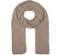 styleBREAKER Damen Strickschal Wellenmuster Lang, Taupe