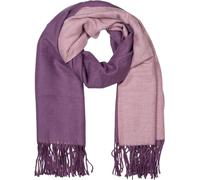 styleBREAKER Damen Web Schal 2-Face Optik Wendeschal Viskose | Zweifarbiges Design, 64x174 cm Maß für flexible Stylings (als Stola drapierbar), 11 cm dicke Fransen an Enden, kratzfrei.