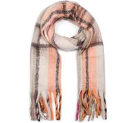 XXL-Schal STYLEBREAKER "Web Strickschal Streifen bunt", Damen, grau (taupe, orange, pink), Obermaterial: 80% Viskose CV. 20% Wolle WO., Modisch, Modetücher (83857240-0) taupe, orange, pink