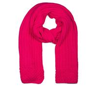 styleBREAKER Damen XL Strickschal Rippen Perl Strickmuster, Pink