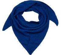 Strickschal STYLEBREAKER "Strick Dreiecktuch Reiskorn Strickmuster", Damen, blau (dunkelblau), Obermaterial: 70% Viskose CV. 30% Wolle WO., Modisch, Modetücher (11190824-0) dunkelblau